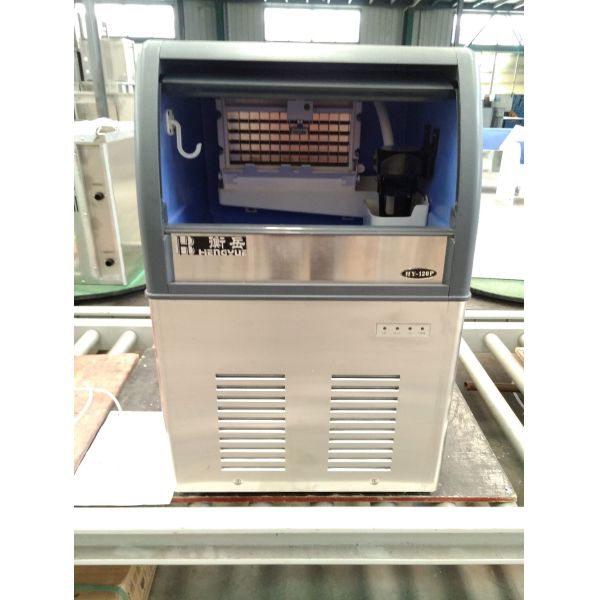 Commercial Under Counter Ice Cube Maker 90kg 220V Stainless Steel