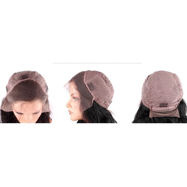 Dark Brown Full Lace Human Hair Wigs , 100% Brazilian Full Lace Wig With Baby Hair