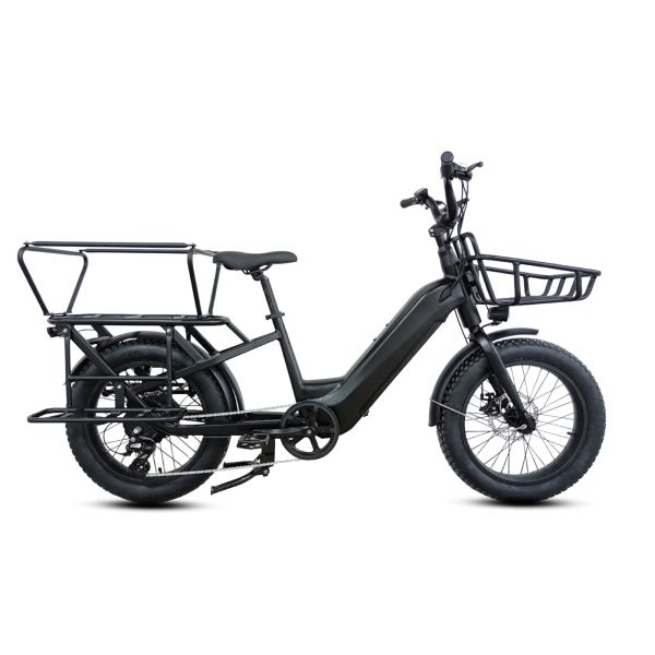 Smart Sensor Dual Battery Cargo Ebike Customized for Family Delivery Convenience