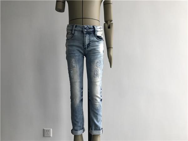 Custom Kids Denim Jeans / Stretch Denim Skinny Jeans For Boys TW 77327 TW 77328