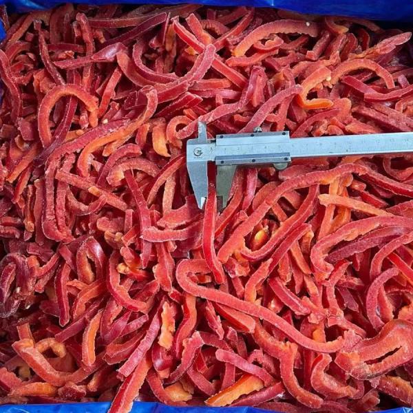 China Supplier IQF Processing Frozen Red Sweet Pepper Dices in Bulk Frozen Vegetables