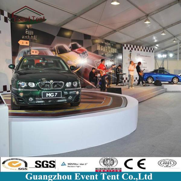 Custom 30 X 50 Frame Tent White , Water Resistant Tent  For Auto Show Exhibition