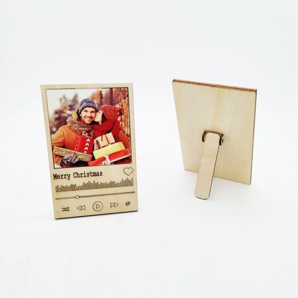 Vintage MDF Mini Photo Frame Blank Sublimation Wooden Photo Frame For Home Decoration