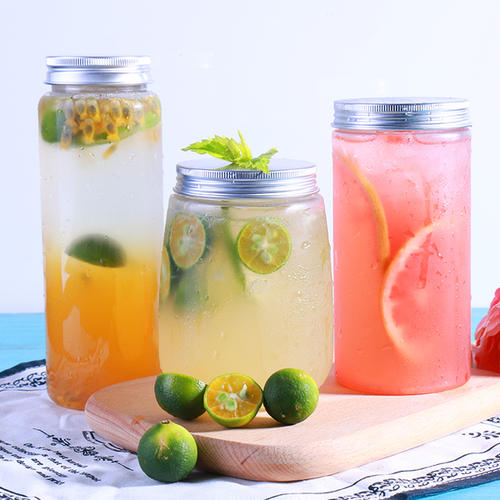 Food Grade 500ml 68mm Plastic Juice Bottle Logo Printing