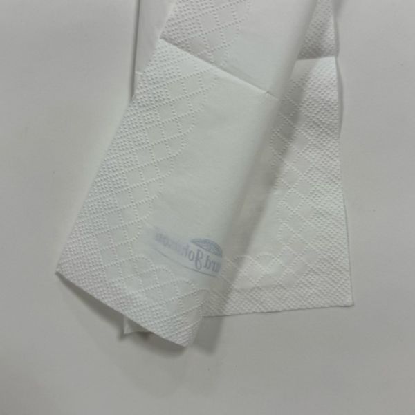 23*23cm White Beverage Napkins 20pcs/Bag OEM 2 Ply Beverage Napkins