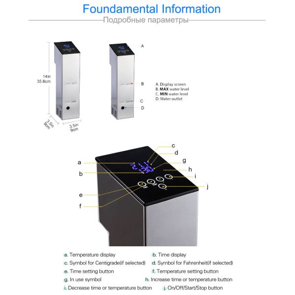 Lingmai Commercial Kitchen Equipment Sous Vide Slow Cooker For Vacuum Packaged Food