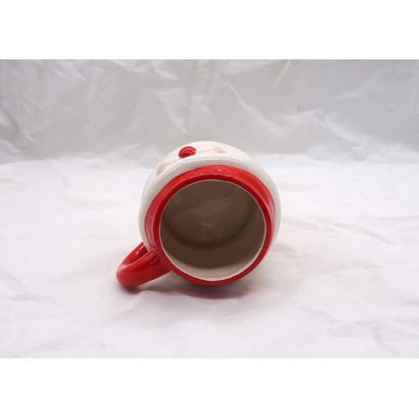 Holiday Christmas Ceramic Santa Face Mugs , 3D Strong Dolomite Coffee Mug