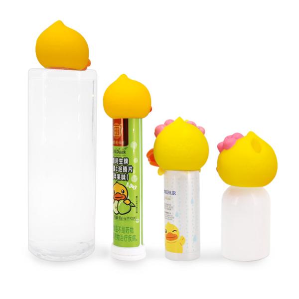 Eco-friendly PVC bottle cap animal shaped bottle head Custom Shape for Promotional