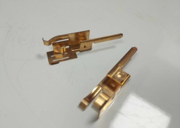 Brass Sheet Metal Stamping Parts Oem Micro Dimension 0.2-0.5mm Thickness