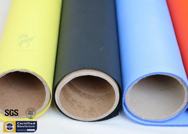 Yellow Acrylic Coated Fibreglass Fabric 0.43MM 530GSM 500℉ Welding Blanket