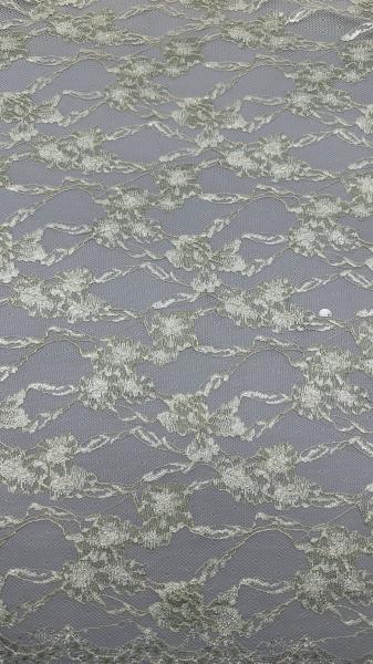Luxury INS Embroidered Mesh Lace Tulle with Floral Stitching for Elegant Wedding Gowns