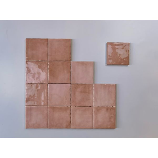 Blue Wear-Resistant 10x10cm Ceramic Wall Tiles For Kitchen And Bathroom
