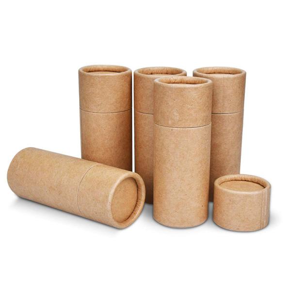 Caixa de tubos de papel Kraft para presente