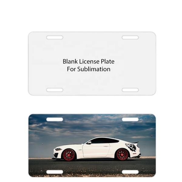 Las placas de licencia en blanco y los marcos de sublimación de varios tamaños personalizados