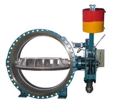 Hydraulic Counter Weight Flanged Butterfly Valve With DN300- 3000 mm For Hydropower Project