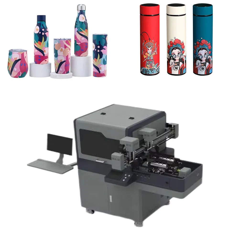 Factory Supply UV Cylinder Printer for Tumblers and Cups 360 Seamless