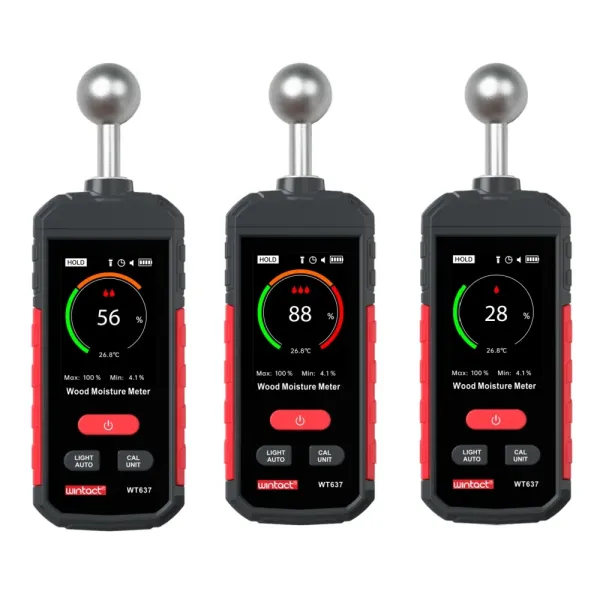 WT637 Digital Wood Moisture Meter for Wood Bamboo Paper Chinese Medicinal Materials
