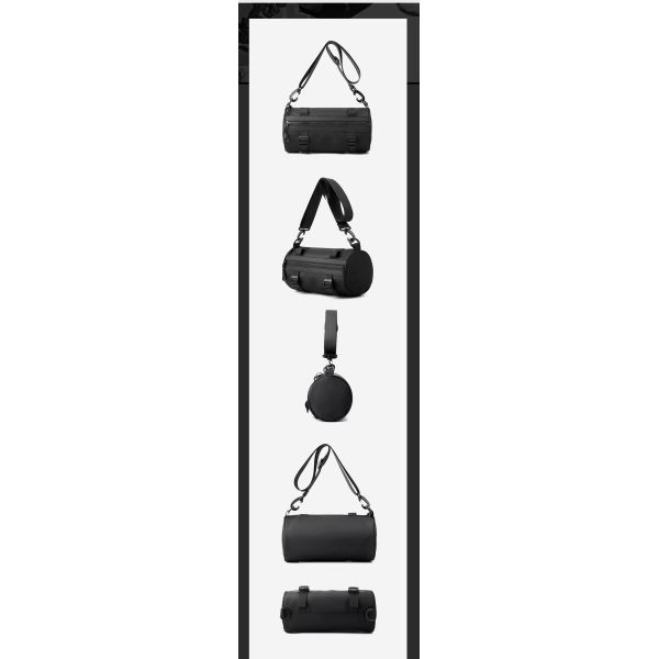 Men's And Women's Barrel Shaped Drum Bag Waterproof Crossbody Bag Custom Design