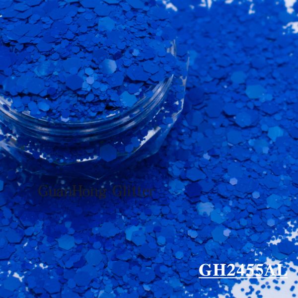 Matte Solvent Resistant Glitter Epoxy Chunky Mix For Nail Arts Decorations