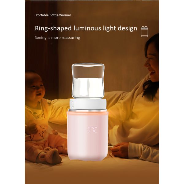 0 - 12 Months Baby Bottle Warmer Waterless Portable Rechargeable Bottle Warmer