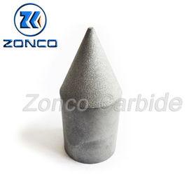 Tungsten Carbide Conical Mining Button Silver Color Customized