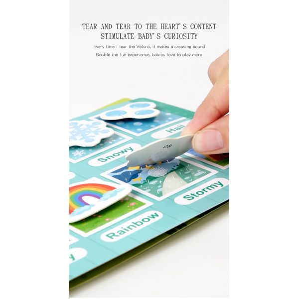 2025 Montessori Autism Sensory Educational Toys Alphabet Animal Early Education Kids Learning Busy Book