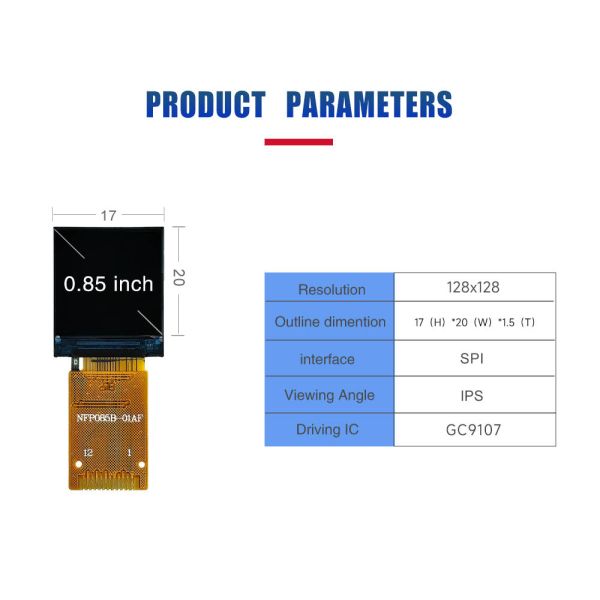 Small-Sized 0.42 0.85 0.96 Inch TFT LCD Module with SPI Interface and Touch Screen Display