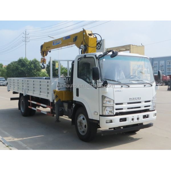 Cheaper Price 5 Tons Crane Mounted Truck ISUZU Cargo Truck for Sales