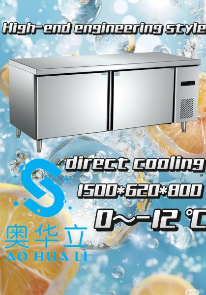 Safety Operation Commercial Undercounter Fridge Freezer Easy Maintenance
