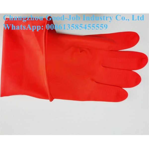 Factory Directly Sale Household Latex Protective Work Gloves Unling Thickened 17mil Waterproof Cleaning Gloves