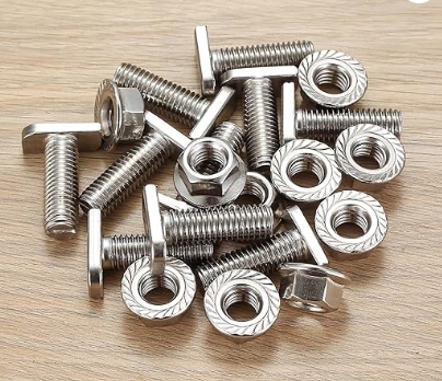 M8 x 16mm Thread T Slot Drop-in Bolt T-Bolt Hammer Head Bolt T Screw Stud