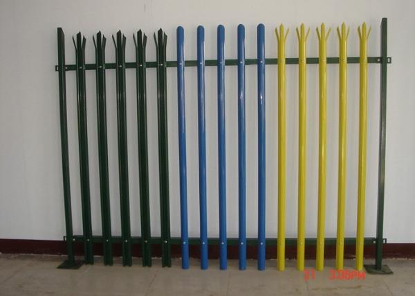 High Security Steel Palisade Fencing And Gates Easily Assembled With Powder Coated