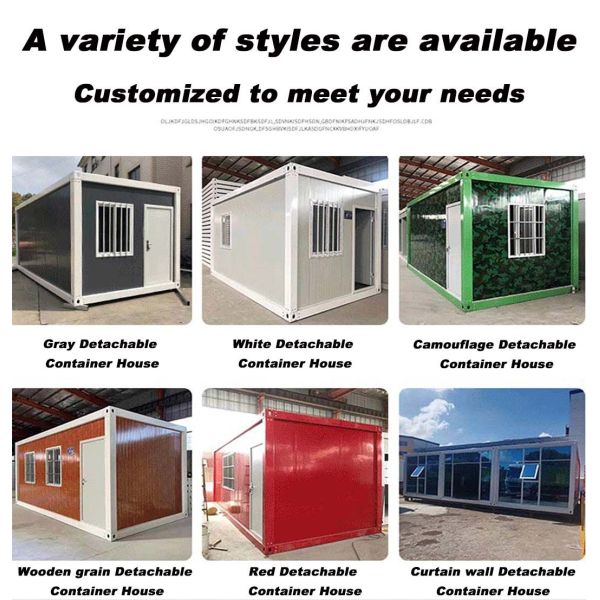 Broken Bridge Aluminum Door Prefab Container House for Rotproof Waterproof Fireproof Function in Customized Insulated Home