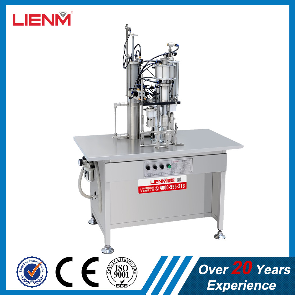 Semi automatic Paint, Pesticide, Air freshener, Snow, PU Foam 3 in 1 Aerosol Spray Can Filling and Sealing Machine