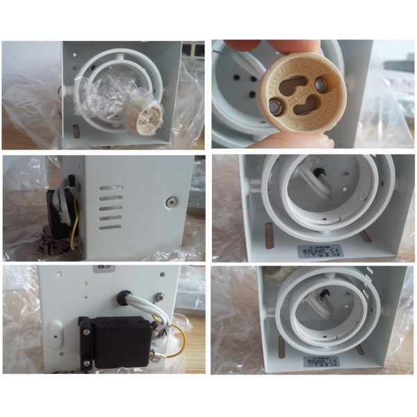 Interior Trimless Square 50w Led Gu10 Downlights With Powder Coating