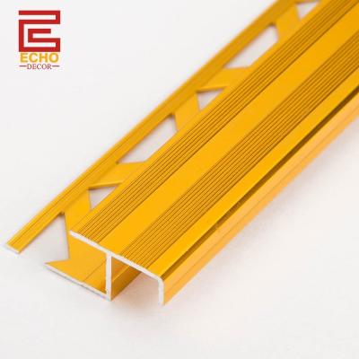 Alumínio Quadrado Piso Chapa Borda Trim Metal Bullnose Trim Para Escadas