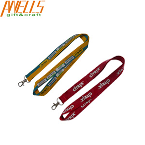 Advertisement Logo Printed Lanyard Heated Transfer Printing  Custom Shape