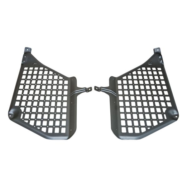 Convenient Black Molle Rear Window Storage Panels for Offroad Gear and Recovery Tools