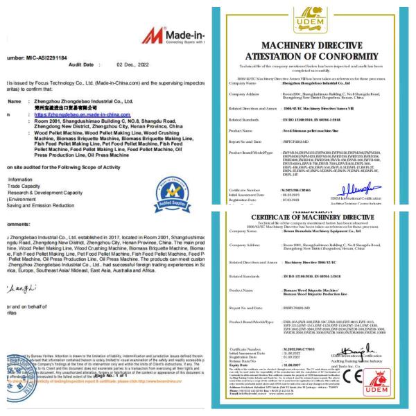 500 - 1000kg / H Multi-Purpose Sawdust Wood Pellets Machine Biomass / Wood Pellet Production Line