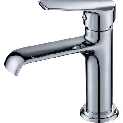 Modern Fashion Brass Polished Nickel Faucet Basin Mixer Ceramic Valve Stamen