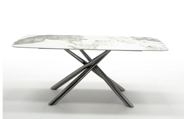 Modern Marble Ceramic Top Dinner Table Set Artificial Sintered Stone Dining Table For Home