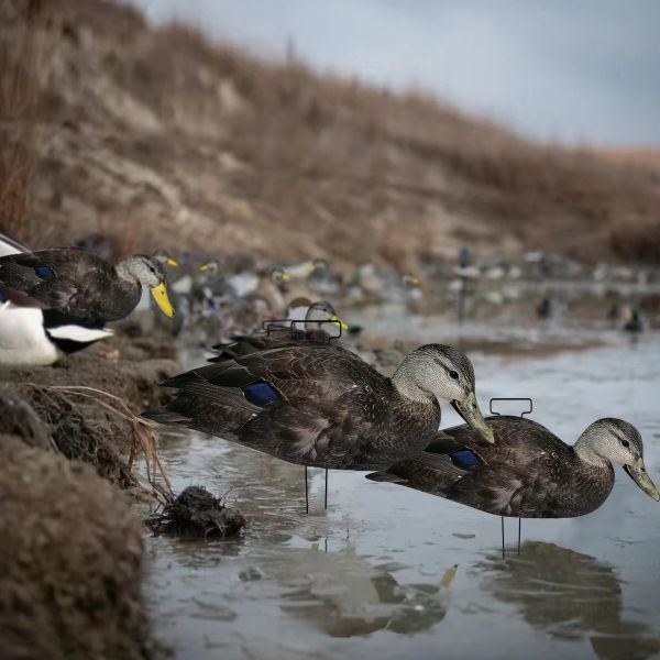 Fully Flocked Duck Silhouette Decoy 5mm Thickness 1200g Black Color Waterproof