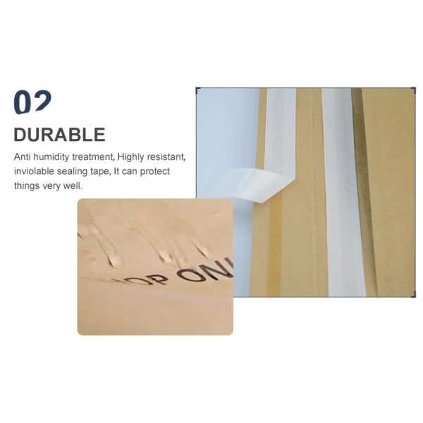 GDCX Mail Mailer Recycl Envelop Recyclable Protective Envelope Printing Packaging Recyclable Kraft Paper Mailing Bag