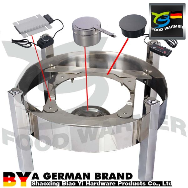 No Frame Induction Cooker Round Chafing Dish Full Screen Glass With Plane Surface