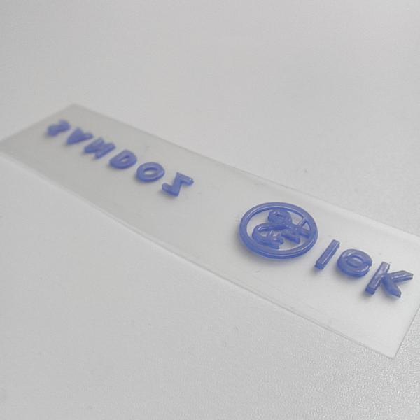 Matte Surface Silicone Heat Transfer Logo Flat Screen Printing Logo Customized