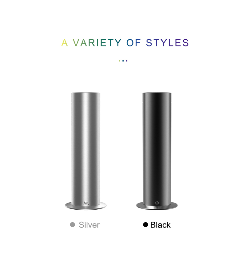 Desktop Aroma Diffuser Machine with 360° Without Oil Leakage Bluetooth Control and Aluminum Alloy Material