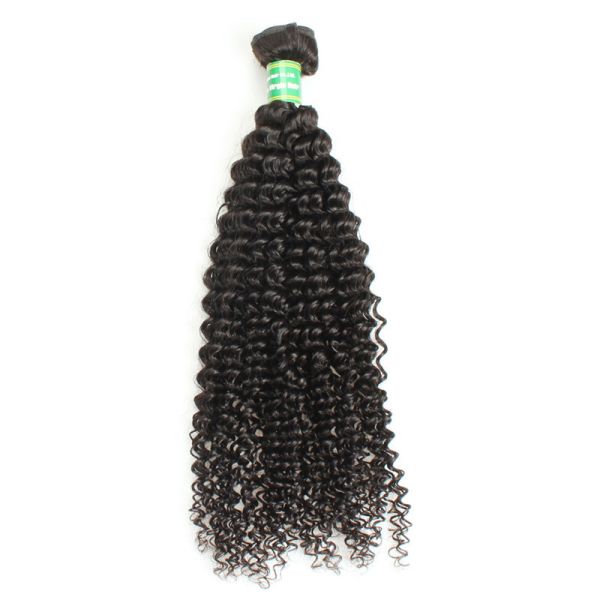 Easy to dye real mink virgin brazilian hair bundles, Curly malaysian hair weft