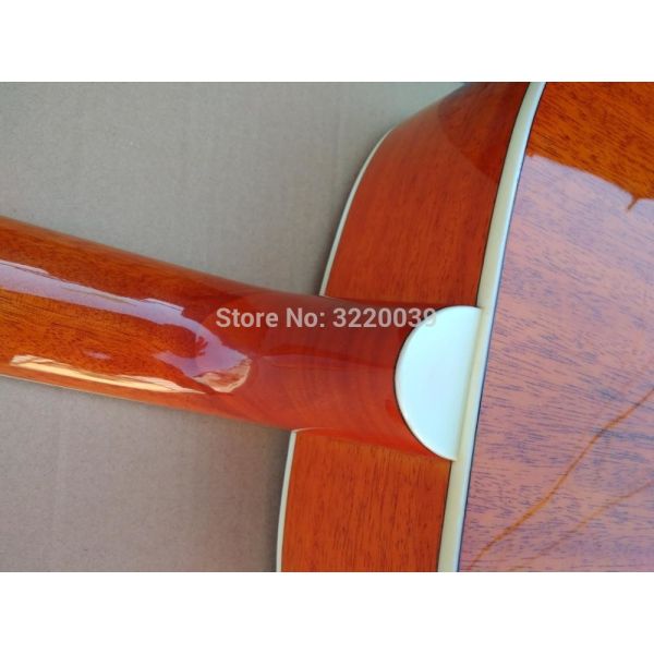 Top Quality 41 inch Orange color G Hummingbird classic acoustic guitar,Factory Custom Solid Spruce top guitar