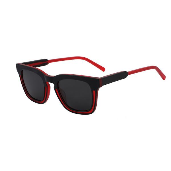 Outdoor Polarized Aviator Sunglasses Acetate Square Customizable Logo