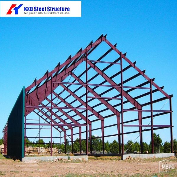 Almacén moderno de estructura de acero prefabricado Q355b Edificios de estructura metálica de gran envergadura